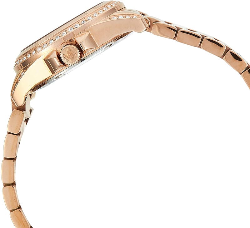 Michael Kors Blair Rose Gold Dial Rose Gold Steel Strap Watch for Women - MK5613