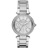 Michael Kors Parker Silver Dial Silver Steel Strap Watch for Women - MK5615