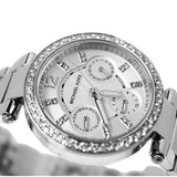 Michael Kors Parker Silver Dial Silver Steel Strap Watch for Women - MK5615