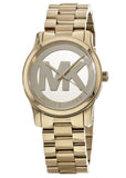 Michael Kors Runway Gold Dial Gold Steel Strap Watch for Women - MK5786