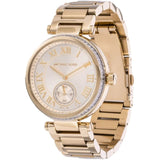 Michael Kors Skylar Gold Dial Gold Steel Strap Watch for Women - MK5867