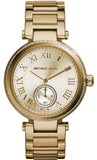 Michael Kors Skylar Gold Dial Gold Steel Strap Watch for Women - MK5867