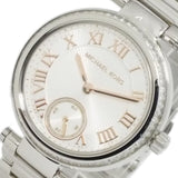 Michael Kors Skylar Quartz White Dial Silver Steel Strap Watch For Women - MK5970