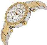 Michael Kors Parker White Dial Two Tone Steel Strap Watch for Women - MK6055