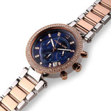 Michael Kors Parker Blue Dial Two Tone Steel Strap Watch for Women - MK6141