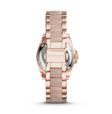 Michael Kors Blair Rose Gold Dial Two Tone Steel Strap Watch for Women - MK6175