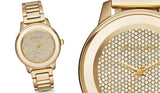 Michael Kors Kinley Gold Dial Gold Steel Strap Watch for Women - MK6209