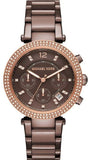 Michael Kors Parker Analog Quartz Brown Dial Brown Steel Strap Watch For Women - MK6378