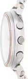 Michael Kors Sofie Chronograph Quartz White Dial Two Tone Steel Strap Watch For Women - MK6558