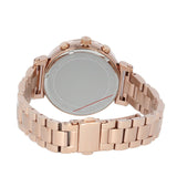 Michael Kors Sofie Chronograph Mother of Pearl White Dial Rose Gold Steel Strap Watch For Women - MK6576