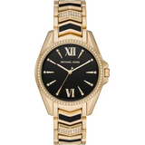 Michael Kors Whitney Quartz Black Dial Two Tone Steel Strap  Watch For Women - MK6743