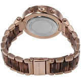 Michael Kors Parker Chronograph Rose Gold Dial Two Tone Steel Strap Watch For Women - MK6832