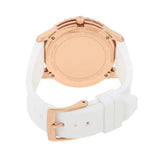 Michael Kors Runway Quartz White Dial White Rubber Strap Watch For Women - MK6853