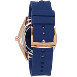 Michael Kors Janelle Three Hand Blue Dial Blue Rubber Strap Watch For Women - MK7140