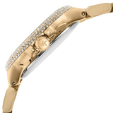 Michael Kors Camille Analog Red Dial Gold Steel Strap Watch For Women - MK7196