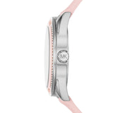 Michael Kors Jessa Quartz Silver Dial Pink Silicone Strap Watch For Women - MK7268