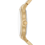 Michael Kors Tibby Multifunction Gold Dial Gold Steel Strap Watch For Women - MK7292