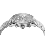 Michael Kors Ritz Chronograph Crystals Silver Dial Silver Steel Strap Watch For Women - MK7301