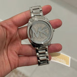 Michael Kors Janelle Quartz Silver Dial Silver Steel Strap Watch For Women - MK7311