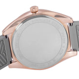 Michael Kors Janelle Three Hand Grey Dial Grey Rubber Strap Watch For Women - MK7314