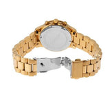 Michael Kors Runway Chronograph Gold Dial Gold Steel Strap Watch For Women - MK7326