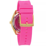 Michael Kors Janelle Quartz Pink Dial Pink Rubber Strap Watch For Women - MK7349