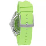 Michael Kors Janelle Three Hand Neon Green Dial Neon Green Rubber Strap Watch For Women - MK7351