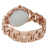 Michael Kors Runway Three-Hand Silver Dial Rose Gold Steel Strap Watch for Women - MK7473