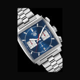 Tag Heuer Monaco Automatic Chronograph Blue Dial Silver Steel Strap Watch for Men - CBL2111.BA0644