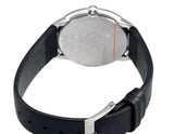 Calvin Klein Minimal Diamonds Black Dial Black Leather Strap Watch for Men - K3M211CS