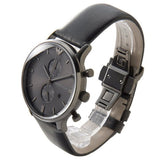 Emporio Armani Classic Grey Dial Grey Leather Strap Watch For Men - AR0388