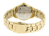 Guess Dazzling Diamonds Gold Dial Gold Steel Strap Watch for Women - W85110L1