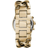 Michael Kors Runway Twist Gold Dial Gold Stainless Steel Strap Watch for Women - MK3131