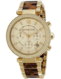 Michael Kors Parker Gold Dial Two Tone Steel Strap Watch for Women - MK5688