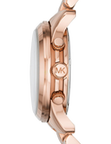 Michael Kors Runway Iridescent Dial Rose Gold Steel Strap Watch for Women - MK5940