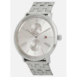 Tommy Hilfiger Jenna Quartz White Dial Silver Steel Strap Watch for Women - 1782068