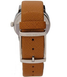 Calvin Klein City Silver Dial Orange Leather Strap Watch for Women - K2G231G6