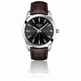 Tissot Gentlemen Black Dial Brown Leather Strap Watch for Men - T127.410.16.051.01