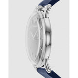 Emporio Armani Aviator Quartz Blue Dial Blue Leather Strap Watch For Men - AR11335