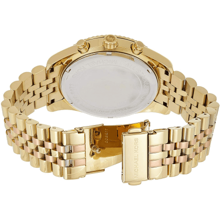 Michael Kors Lexington Gold Dial Gold Steel Strap Watch for Women - MK6473