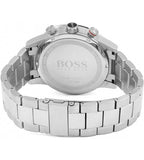 Hugo Boss Driver Black Dial Silver Steel Strap Watch for Men - 1512883