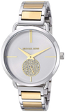 Michael Kors Silver Dial Two Tone Steel Strap Watch for Women - MK3679