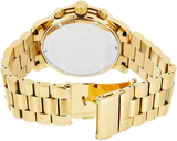 Michael Kors Runway Gold Dial Gold Steel Strap Watch for Women - MK5575