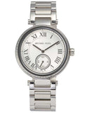 Michael Kors Skylar Silver Dial Silver Steel Strap Watch for Women - MK5866