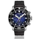 Tissot Seastar 1000 Chronograph Blue Dial Black Rubber Strap Watch For Men - T120.417.17.041.00