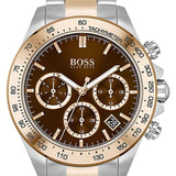 Hugo Boss Novia Brown Dial Two Tone Steel Strap Watch for Women - 1502617