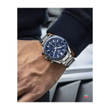 Tag Heuer Carrera Chronograph Blue Dial Silver Steel Strap Watch for Men - CBN2A1A.BA0643