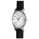 Tissot Everytime Small White Dial Black Leather Strap Watch For Women - T109.210.16.032.00