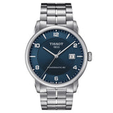 Tissot Luxury Powermatic 80 Blue Dial Silver Steel Strap Watch For Men - T086.407.11.041.00