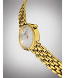 Tissot T Lady Lovely Silver Dial Gold Steel Strap Watch For Women - T058.009.33.031.00